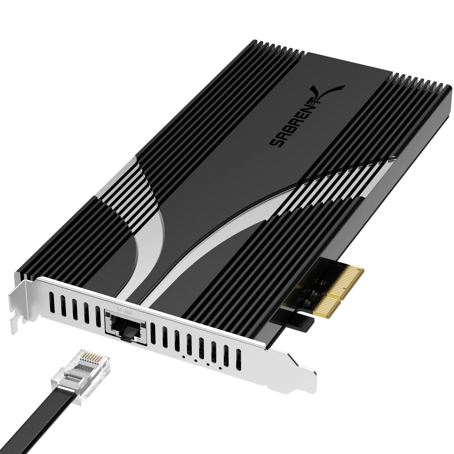3-Drive PCIe 3.0x4 NVMe M.2 SSD Card with Ethernet Port – Sabrent