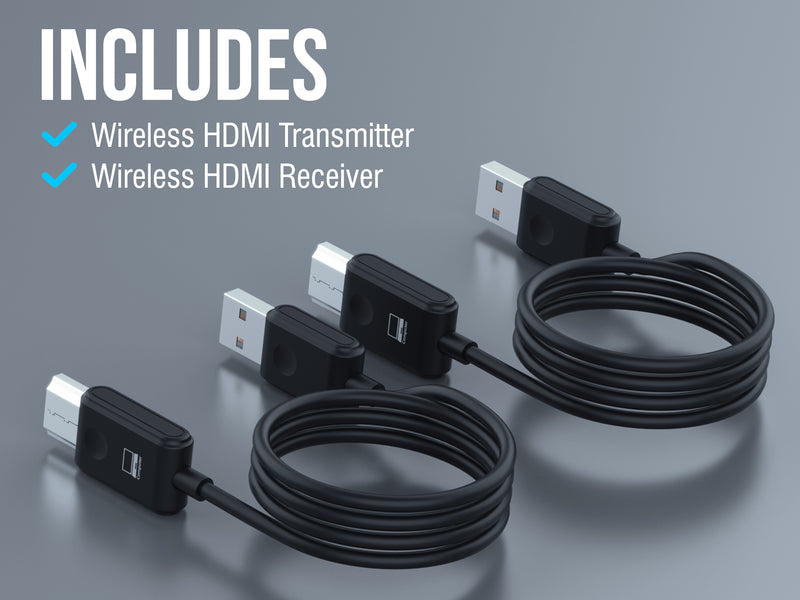 Wireless HDMI Display Adapter Transmitter & Receiver Set
