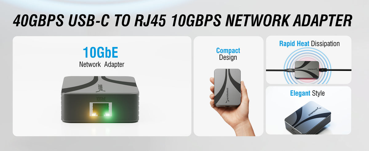 USB4 to 10GbE Network Adapter
