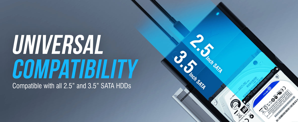 USB 3.0 to SATA External Hard Drive Docking Station