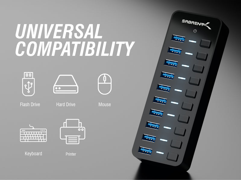 USB 3.0 Hub With Power Switches