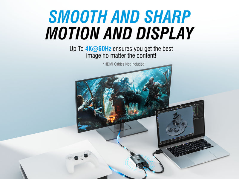 2-Port 4K HDMI Sharing Switch