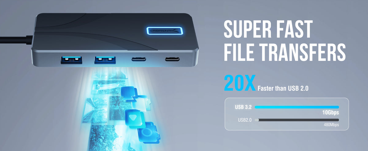Type-C 10Gbps 5-Port Hub