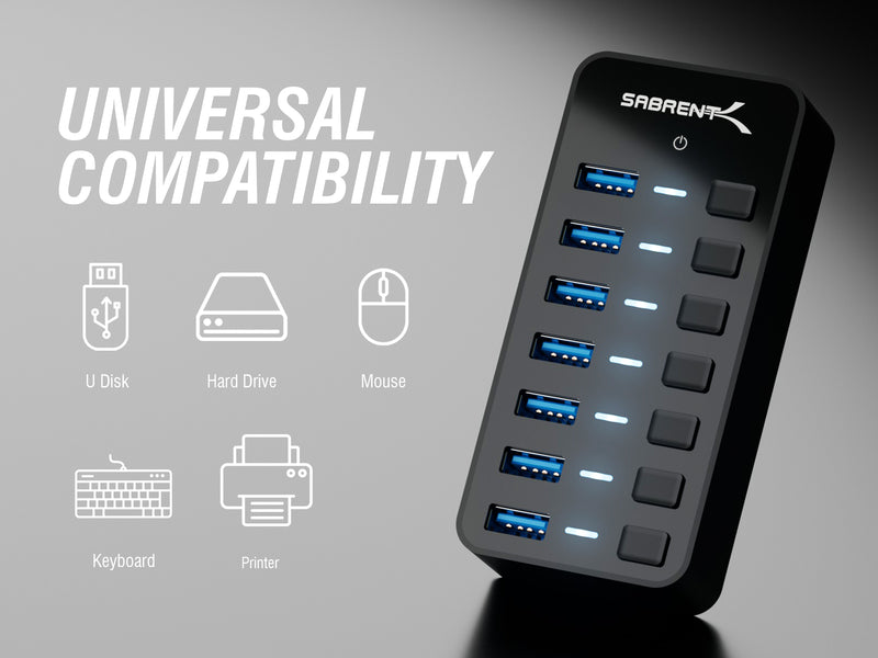 USB 3.0 Hub With Power Switches