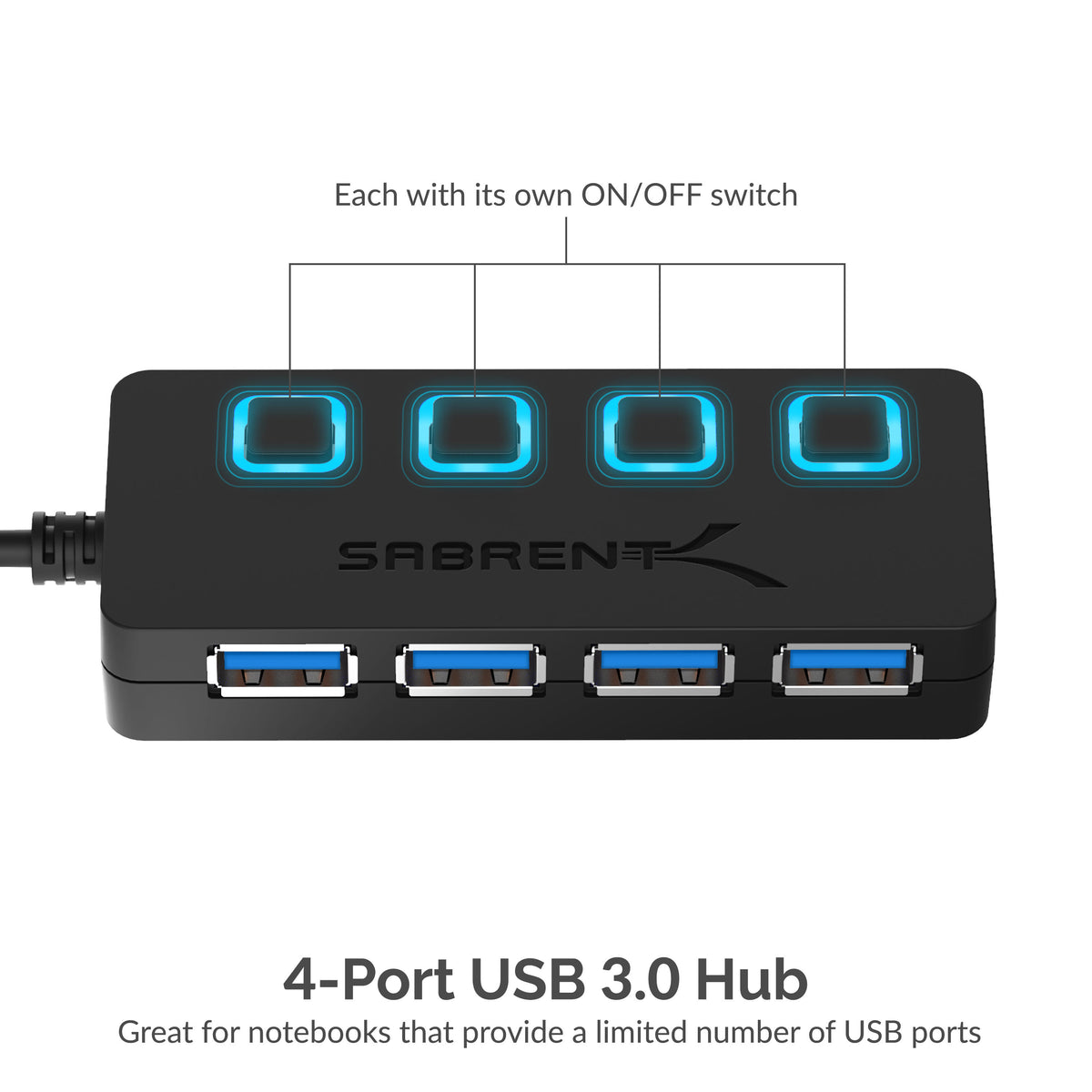 4 Port USB 3.0 Hub