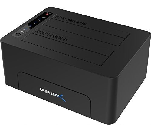 USB 3.0 to SATA Dual Bay Hard Drive Docking Station for 2.5
