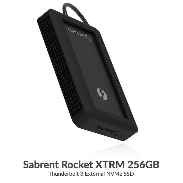Sabrent Rocket XTRM 256GB Thunderbolt 3 External NVMe SSD with Bumper