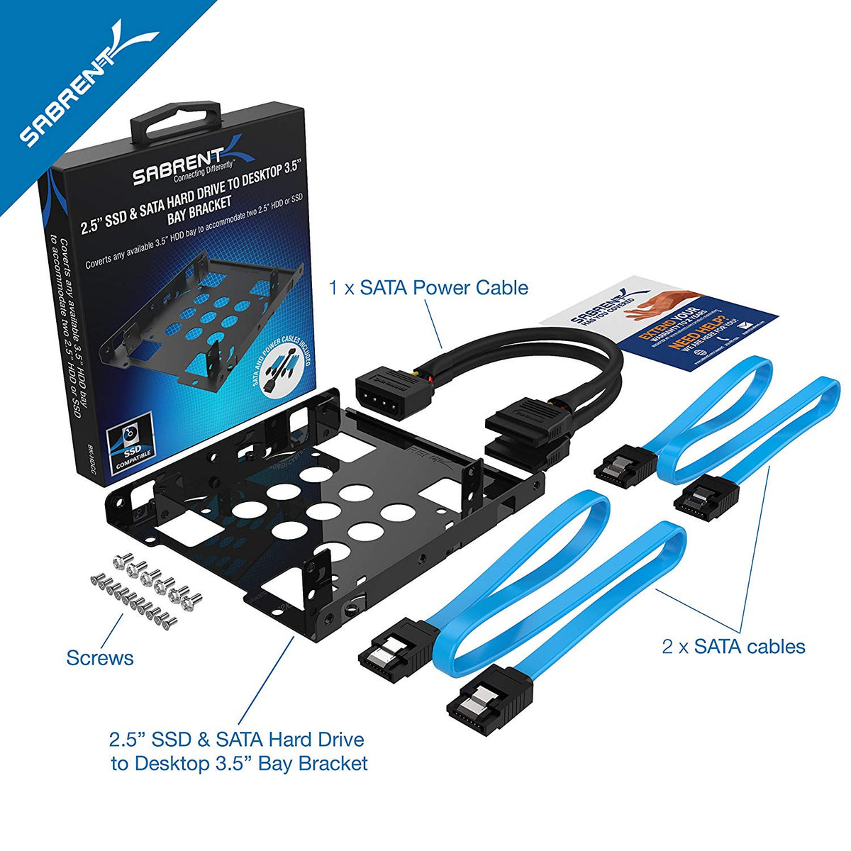 3.5-Inch to x2 SSD / 2.5-Inch Internal Hard Drive Mounting Kit