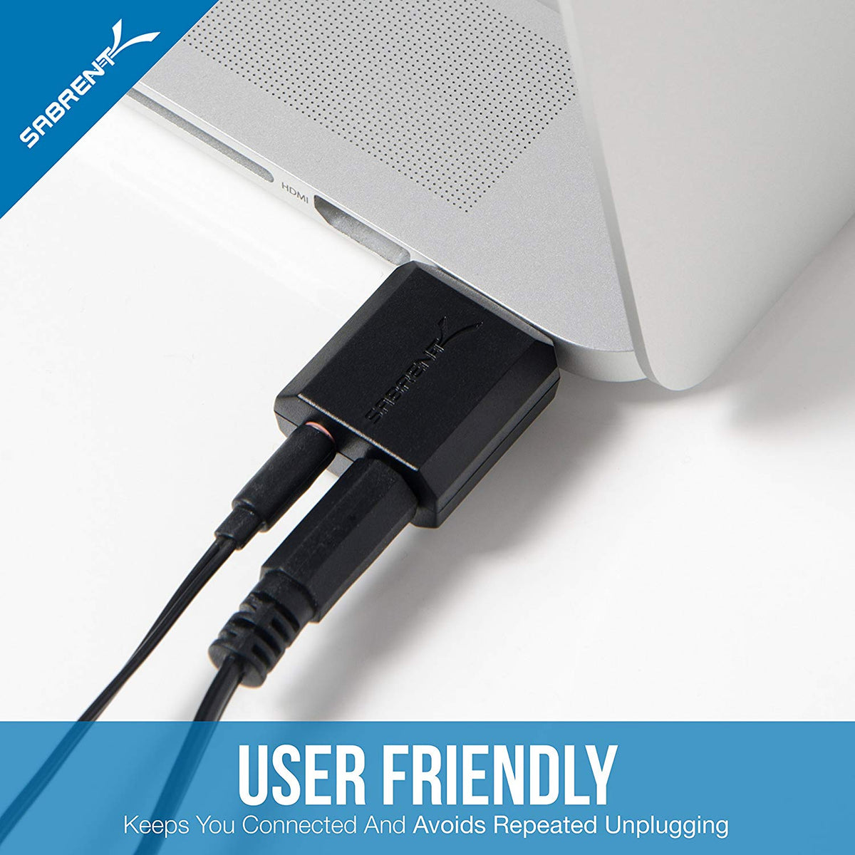 USB External Stereo 3D Sound Adapter | Black