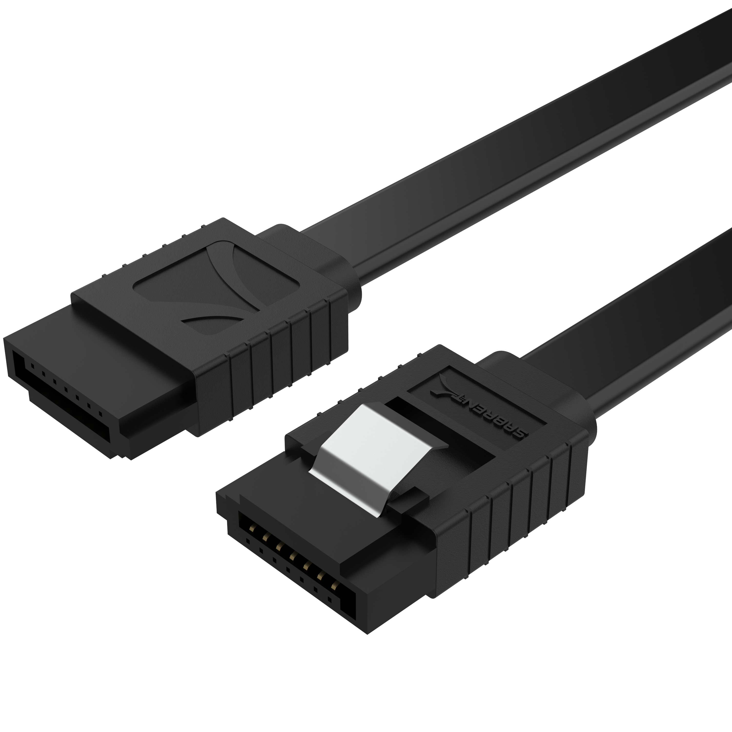 SATA III (6 Gbit/s) Straight Data Cable with Locking Latch for HDD