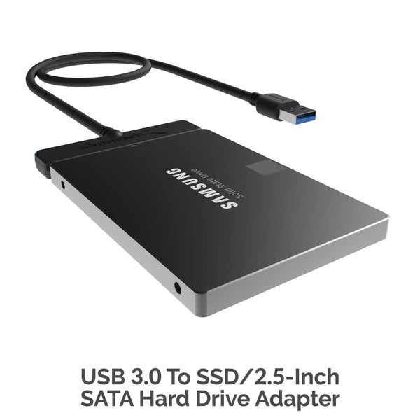 SABRENT Câble Adaptateur USB 3.2 vers SATA pour disque dur et SSD 2,5,  SSD/HDD Convertisseur, SATA I/II/III Hard Drive Adapter Supporte  UASP/Trim/Smart Compatible avec Windows, Mac OS (EC-SSHD) : :  Informatique