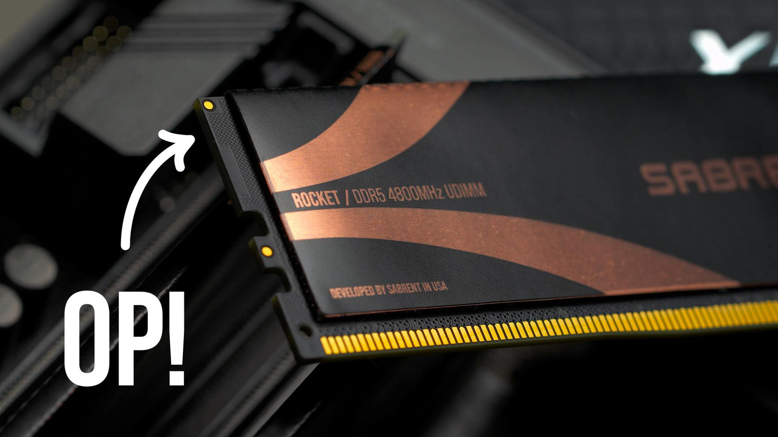 Sabrent Rocket DDR5 32GB U DIMM 4800MHz Memory Module