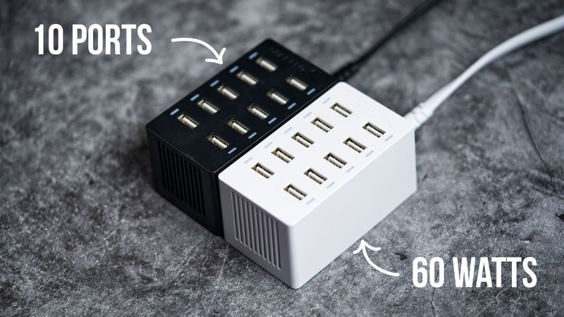 Sabrent 60W 10 Port Fast Charger