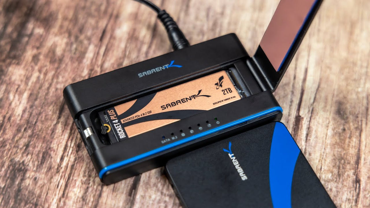 Sabrent USB 3.2 Type-C M.2 PCIe NVMe & 2.5/3.5 Inch SSD & HDD Converter | DS-UCMH