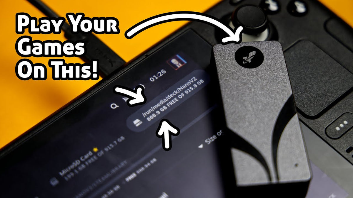 Sabrent Rocket nano V2 SSD on Steam Deck | Gaming Mode Tutorial!