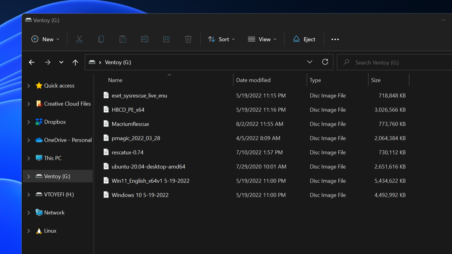 Take control of your bootable ISOs with Ventoy