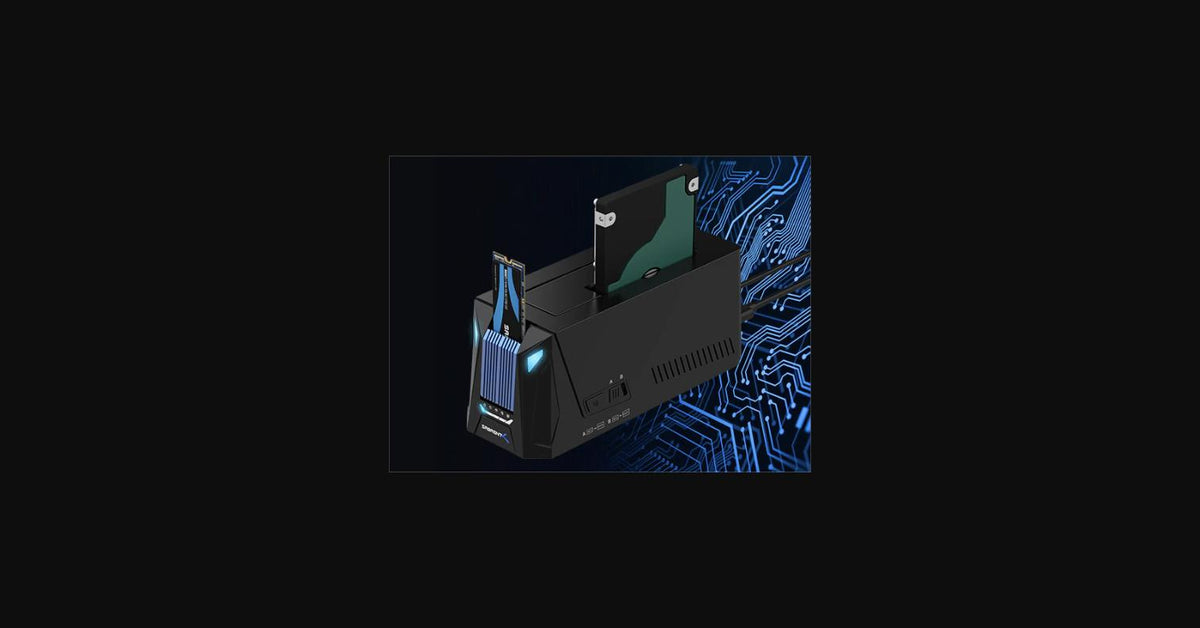 USB-C Docking Station for M.2 PCIe/NVMe and SATA 2.5/3.5-Inch SSD & HDD