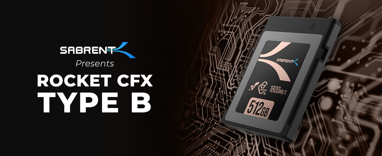 Cf Express B Memory Card Sabrent Rocket CFX Pro 512GB