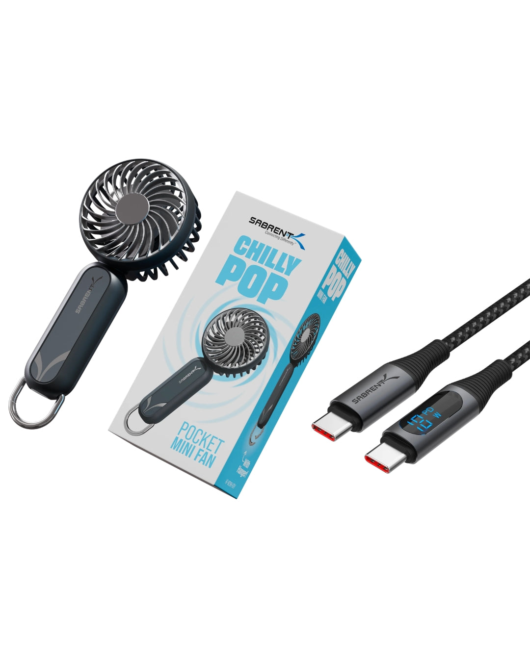Chilly Pop + USB C to USB C Charging Cable with Smart Display