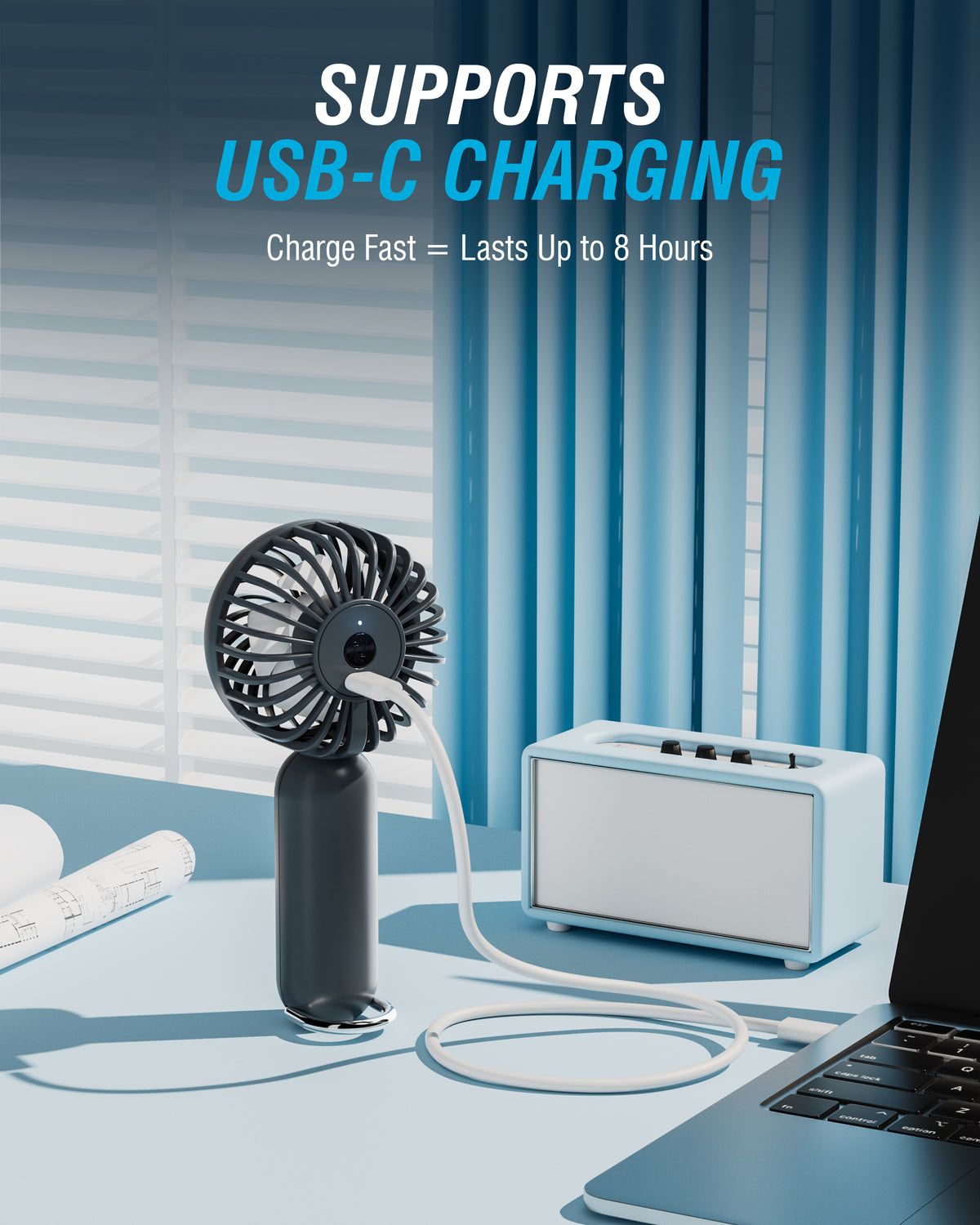 ChillyPop Mini Portable Fan with Hanger