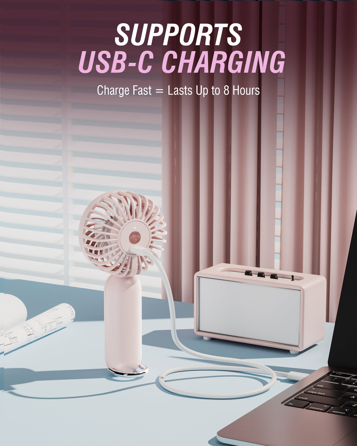 ChillyPop Mini Portable Fan with Hanger