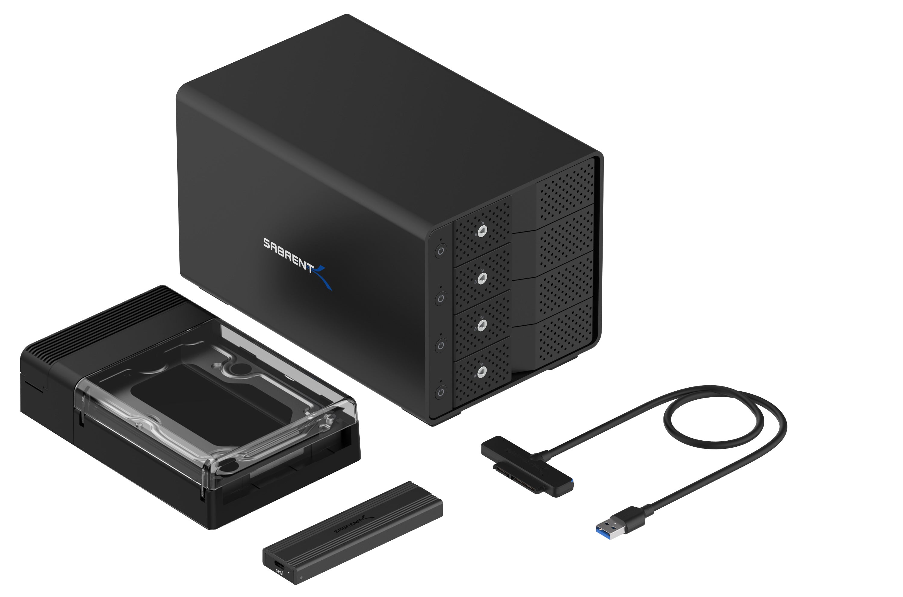 4-Drive M.2 NVMe SSD to PCIe 3.0 x4 Adapter Card - Sabrent
