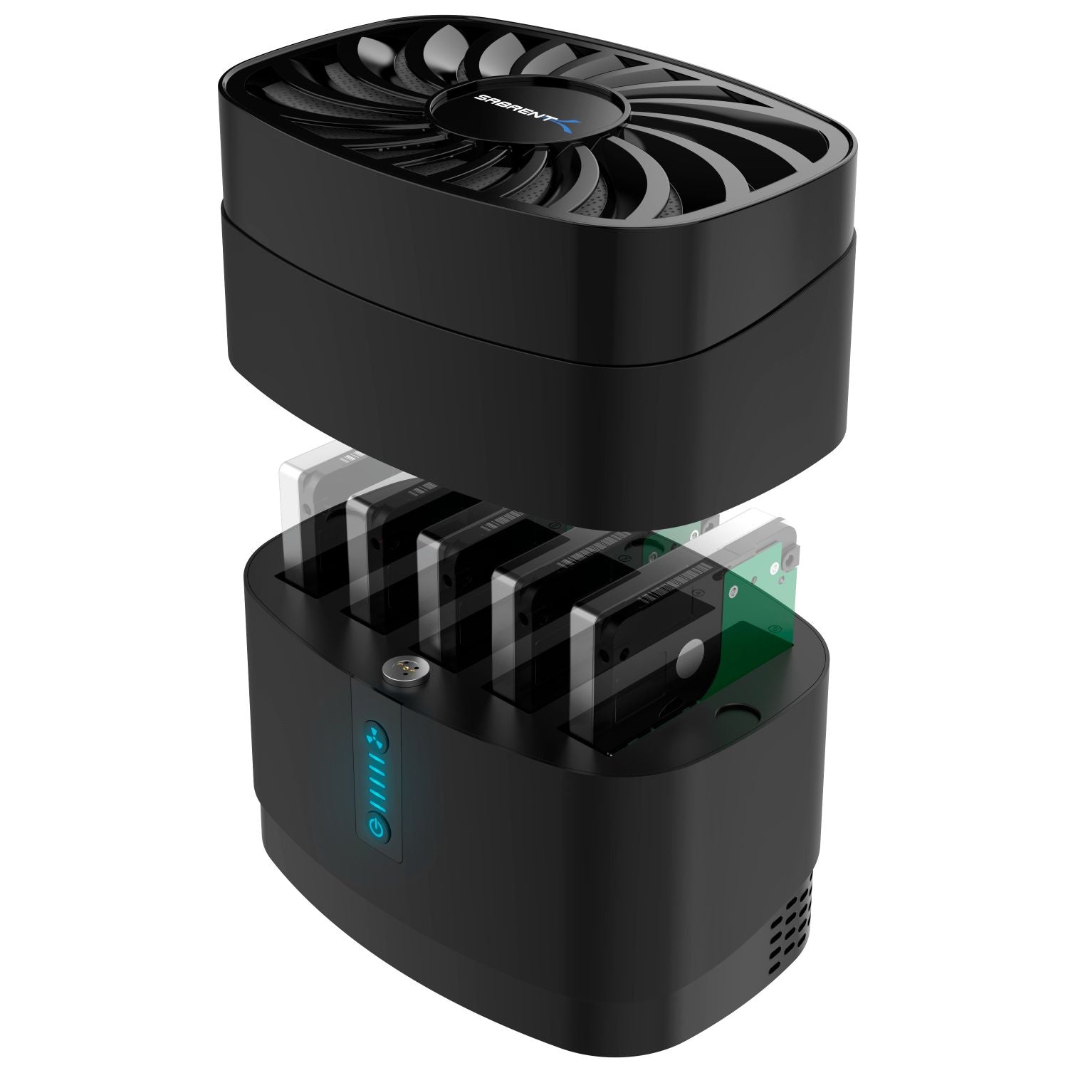 5-Bay USB-C Docking Station for 2.5” SATA HDDs and SSDs