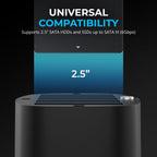 5-Bay USB-C Docking Station for 2.5” SATA HDDs and SSDs