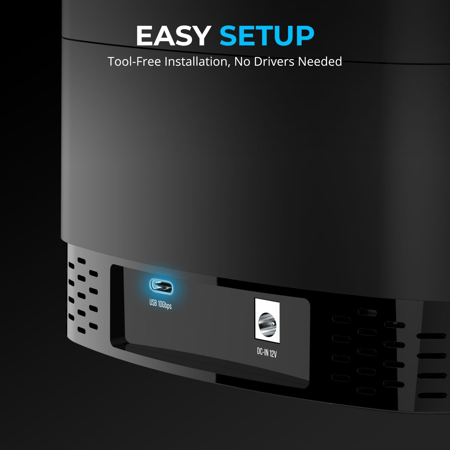 5-Bay USB-C Docking Station for 2.5” SATA HDDs and SSDs
