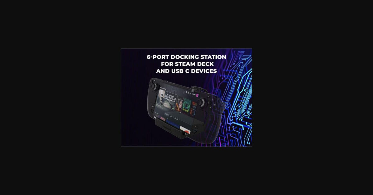 6-Port Docking Station for Steam Deck and USB C Devices