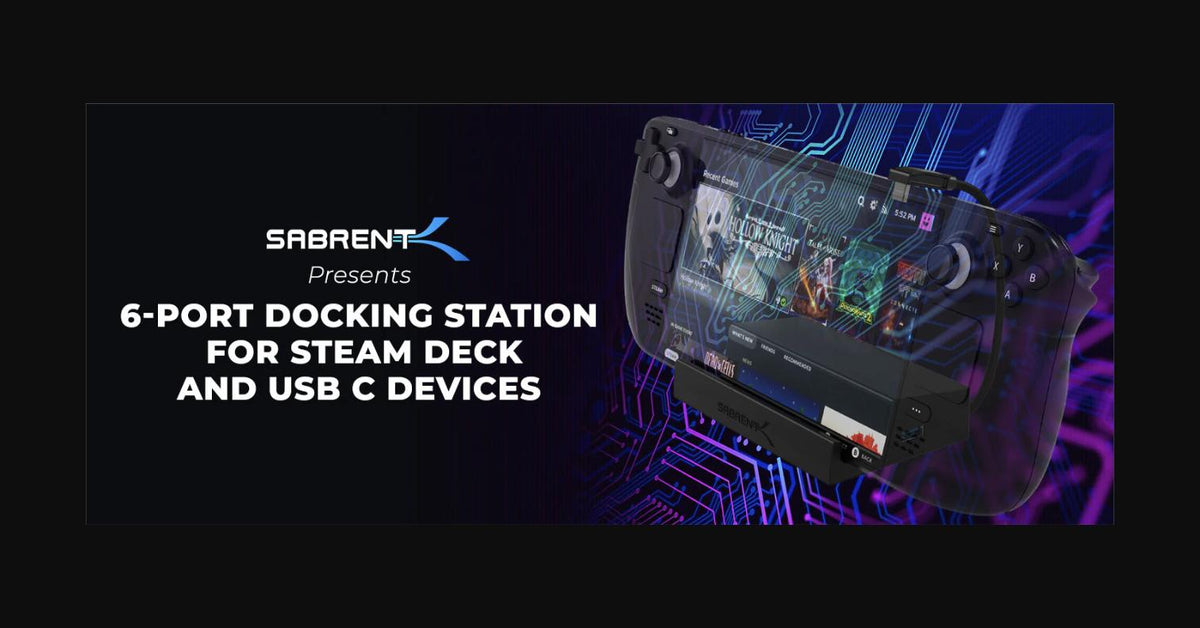 6-Port Docking Station for Steam Deck and USB C Devices