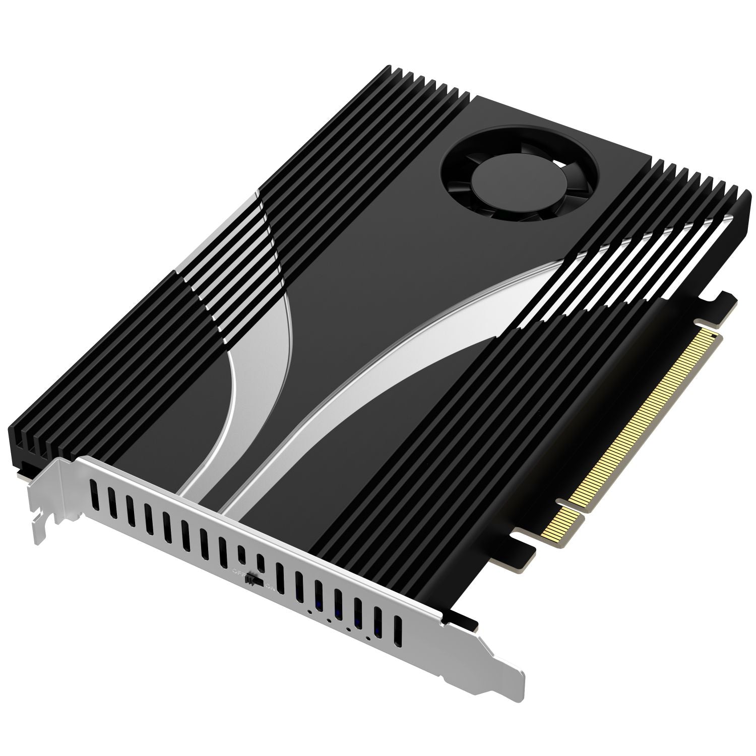 4-Drive NVMe SSD to PCIe x16 Bifurcation Adapter Card with