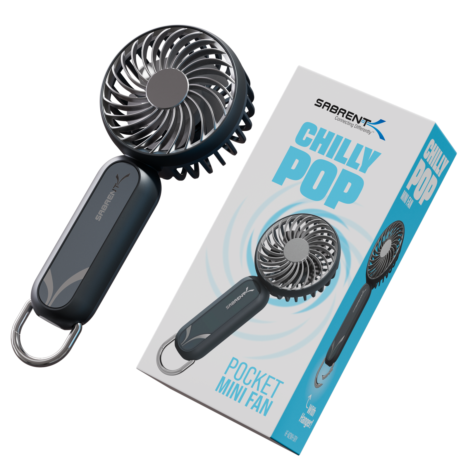 ChillyPop Mini Portable Fan with Hanger