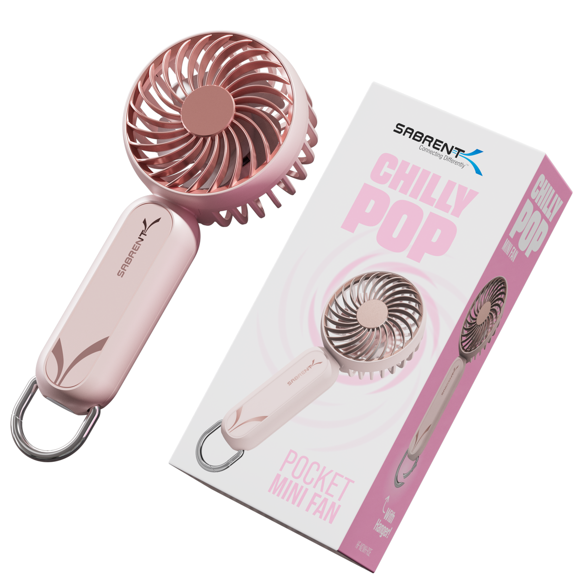 ChillyPop Mini Portable Fan with Hanger
