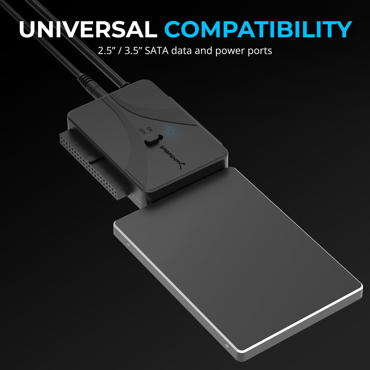 USB Type-C to SSD/SATA/IDE 2.5/3.5/5.25-INCH Hard Drive Converter