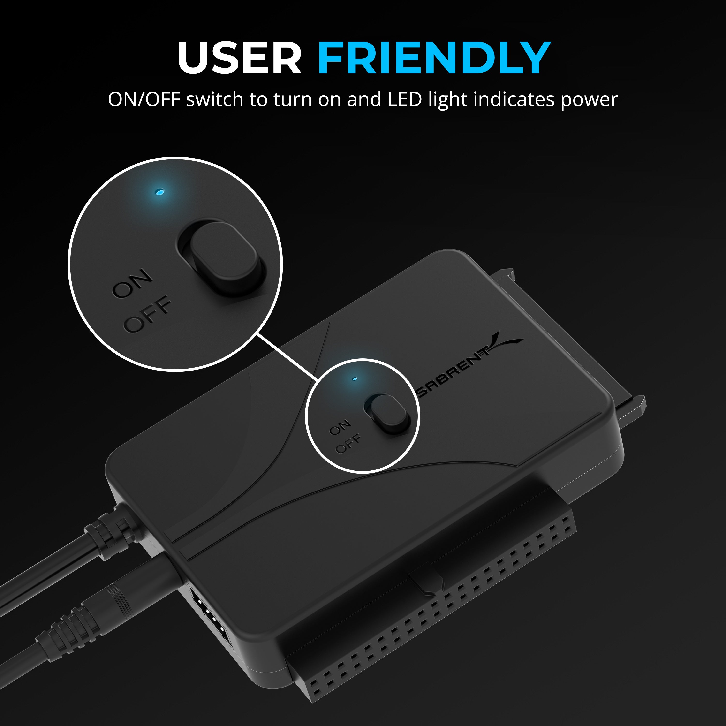 USB Type-C to SSD/SATA/IDE 2.5/3.5/5.25-INCH Hard Drive Converter