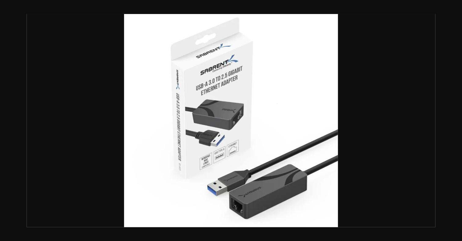 USB-A 3.0 to 2.5 Gigabit Ethernet Adapter