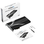3-Drive PCIe 3.0x4 NVMe M.2 SSD Card with Ethernet Port