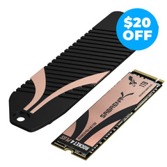 M.2 NVMe Heatsink for the PS5 Console + Rocket 4 Plus SSD