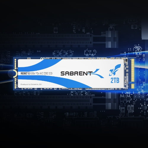 Sabrent - Rocket Q Disque Dur SSD Interne 2To M.2 NVMe PCI Express x4 Bleu  - SSD Interne - Rue du Commerce
