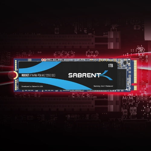 Sabrent 1TB Rocket NVMe 4.0 Gen4 PCIe M.2 2280 (SB-ROCKET-NVMe4-1TB)  840025245563