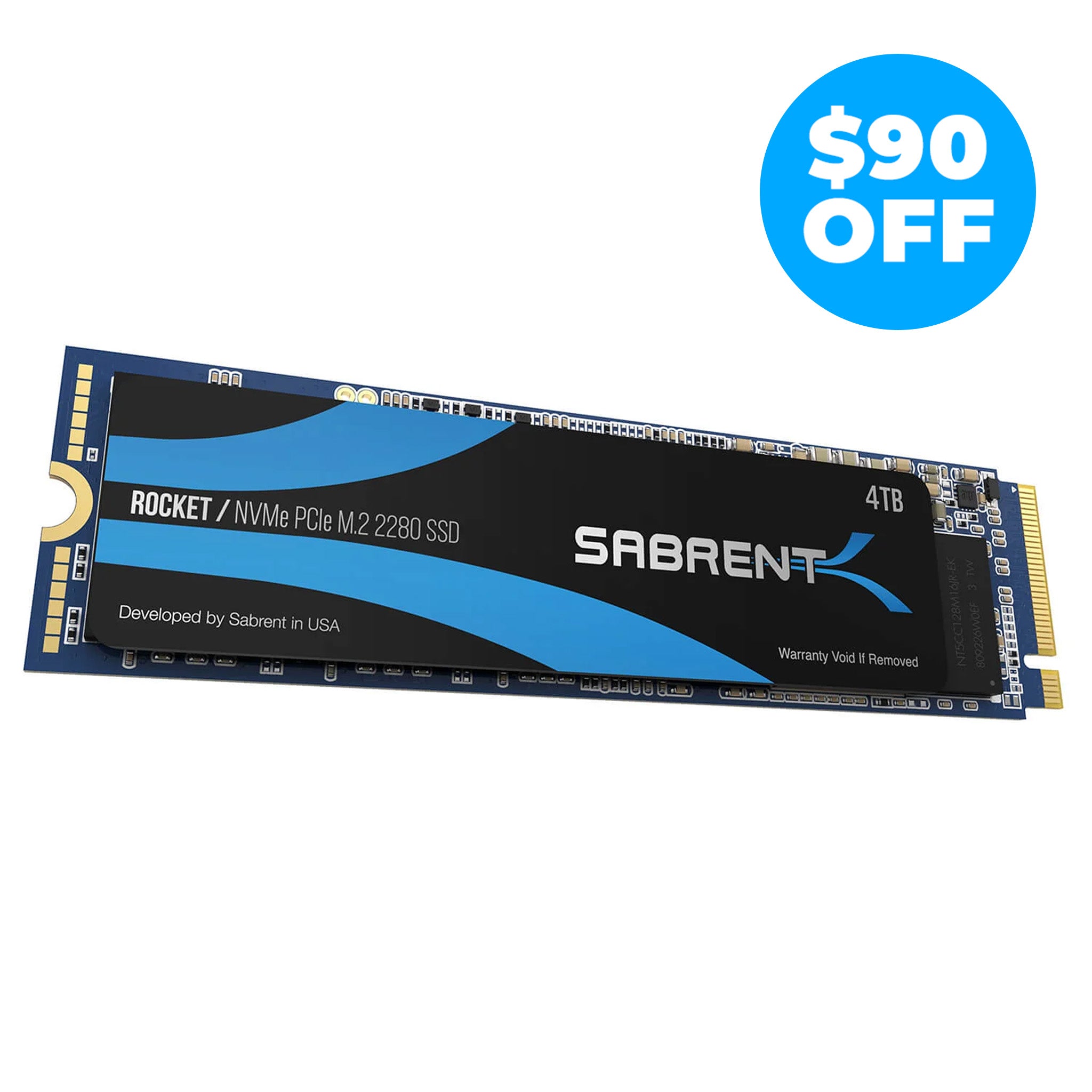 SABRENT Gaming M.2 NVMe SSD 4To avec Dissipateur Thermique, SSD