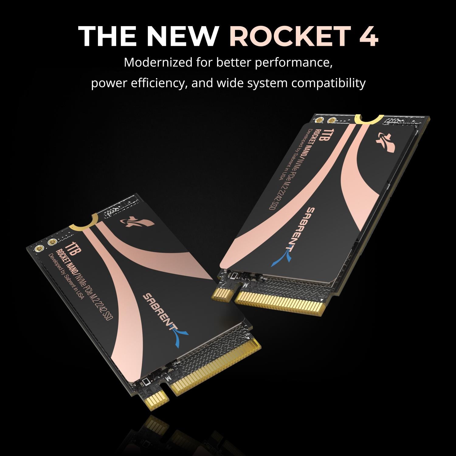Rocket nano 2242 Gen 4 NVMe SSD – Sabrent