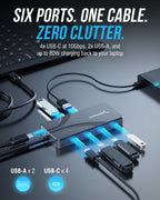 OMNIPORT 6B USB-C Hub, 6-Port, 100W PD