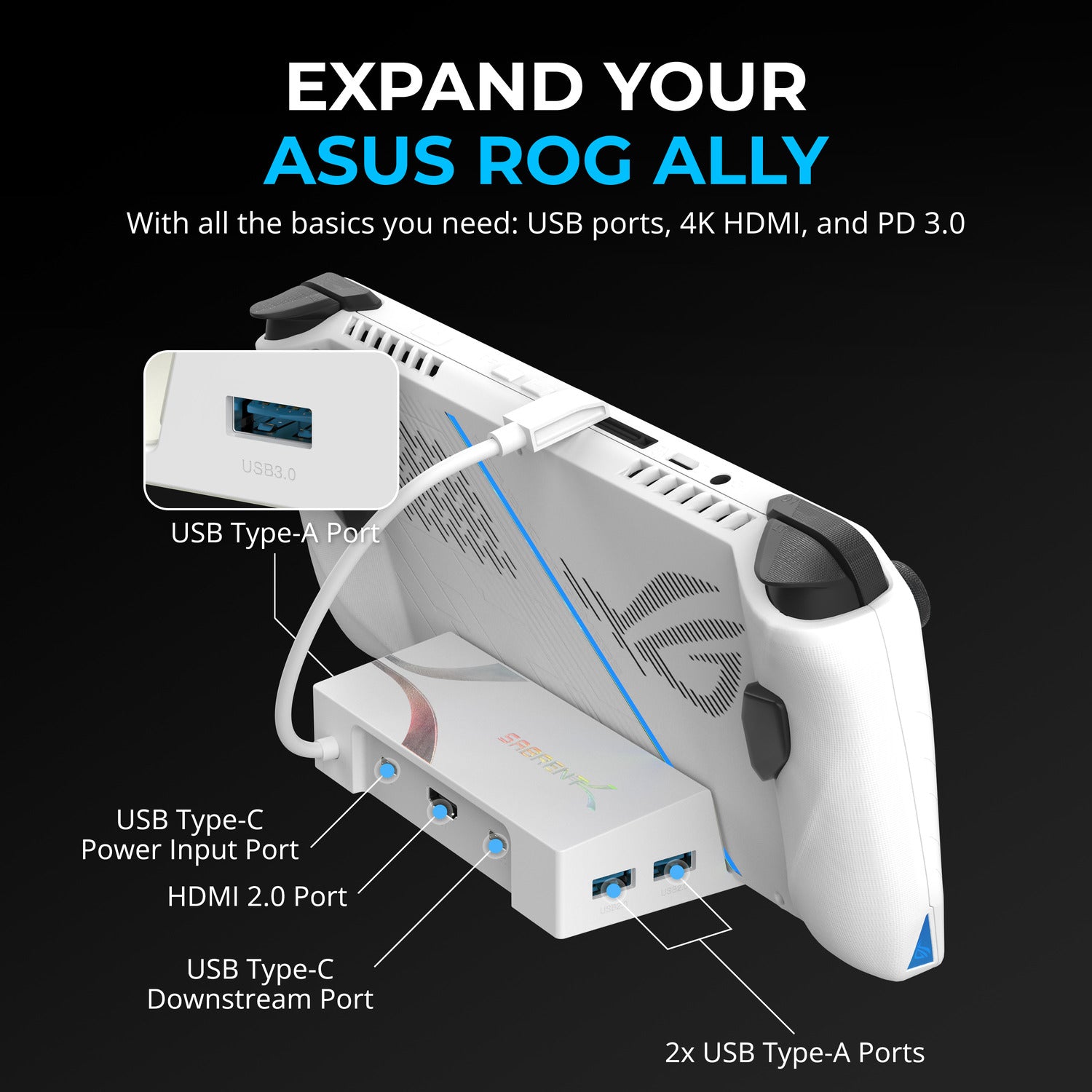 USB Type-C 6-Port Docking Station