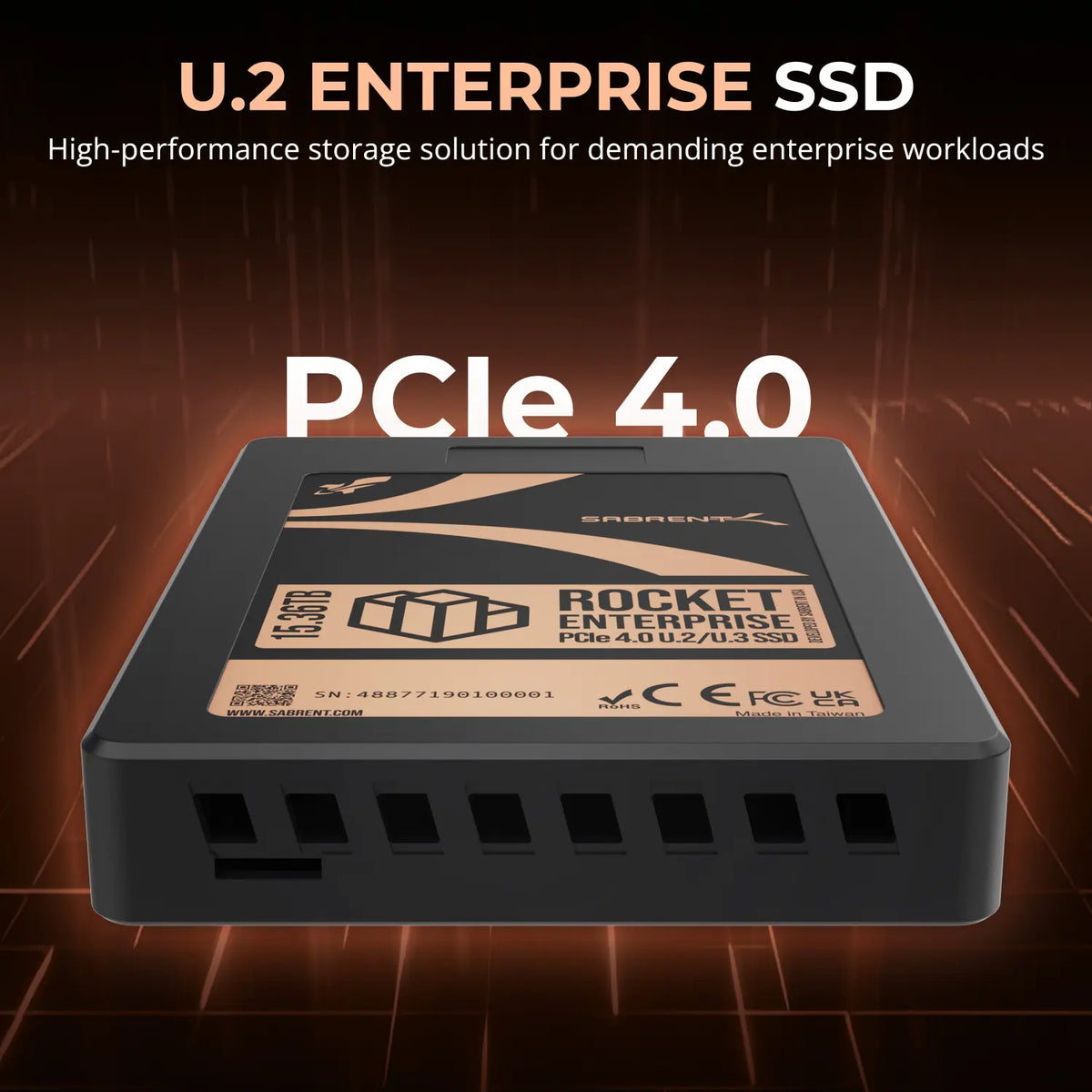 Rocket Enterprise PCIe 4.0 U.2 NVMe SSD