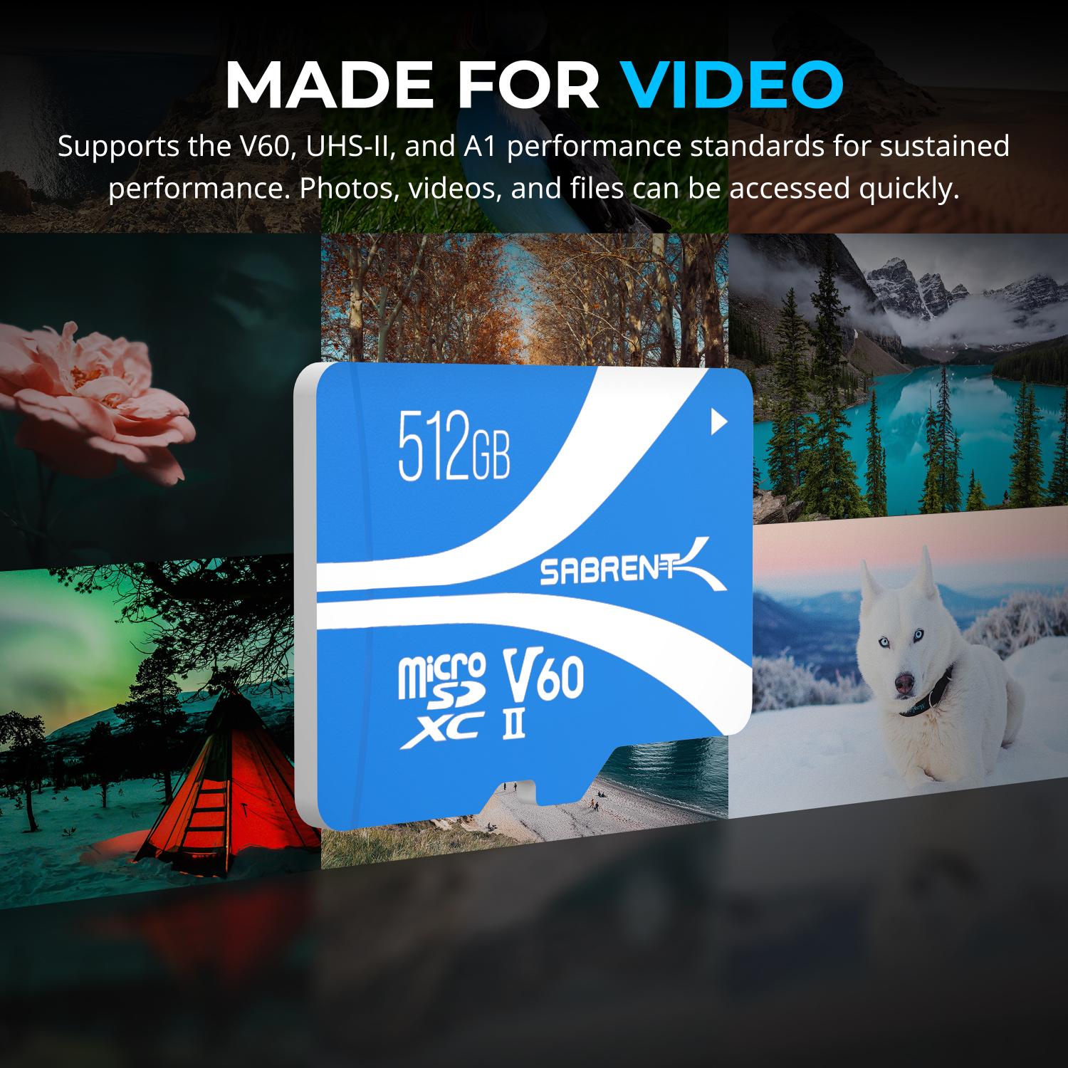 Rocket V60 microSDXC Memory Card – Sabrent