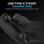 USB Type-C 3-Port Gaming Hub for Steam Deck