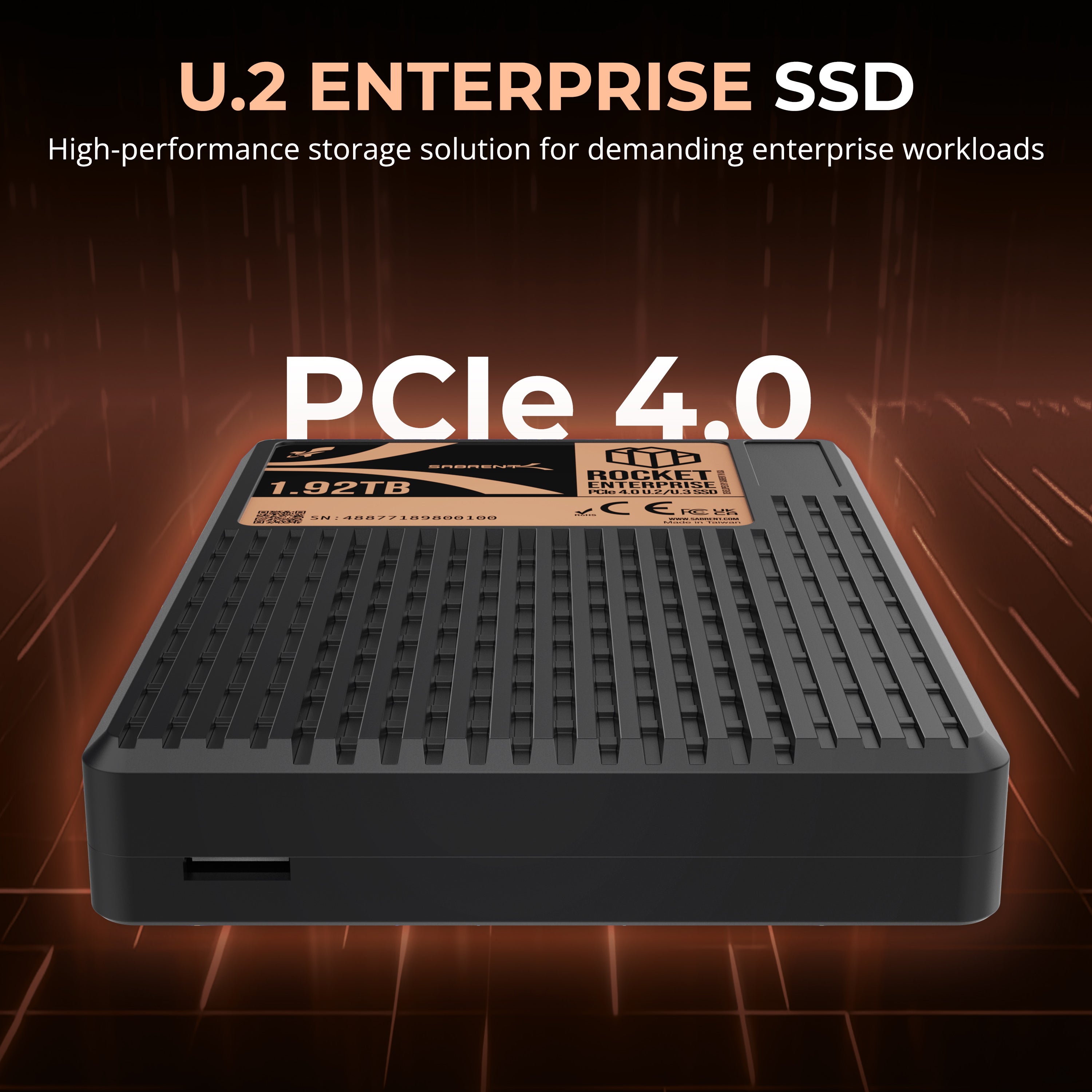 Rocket Enterprise PCIe 4.0 U.2 NVMe SSD - Sabrent