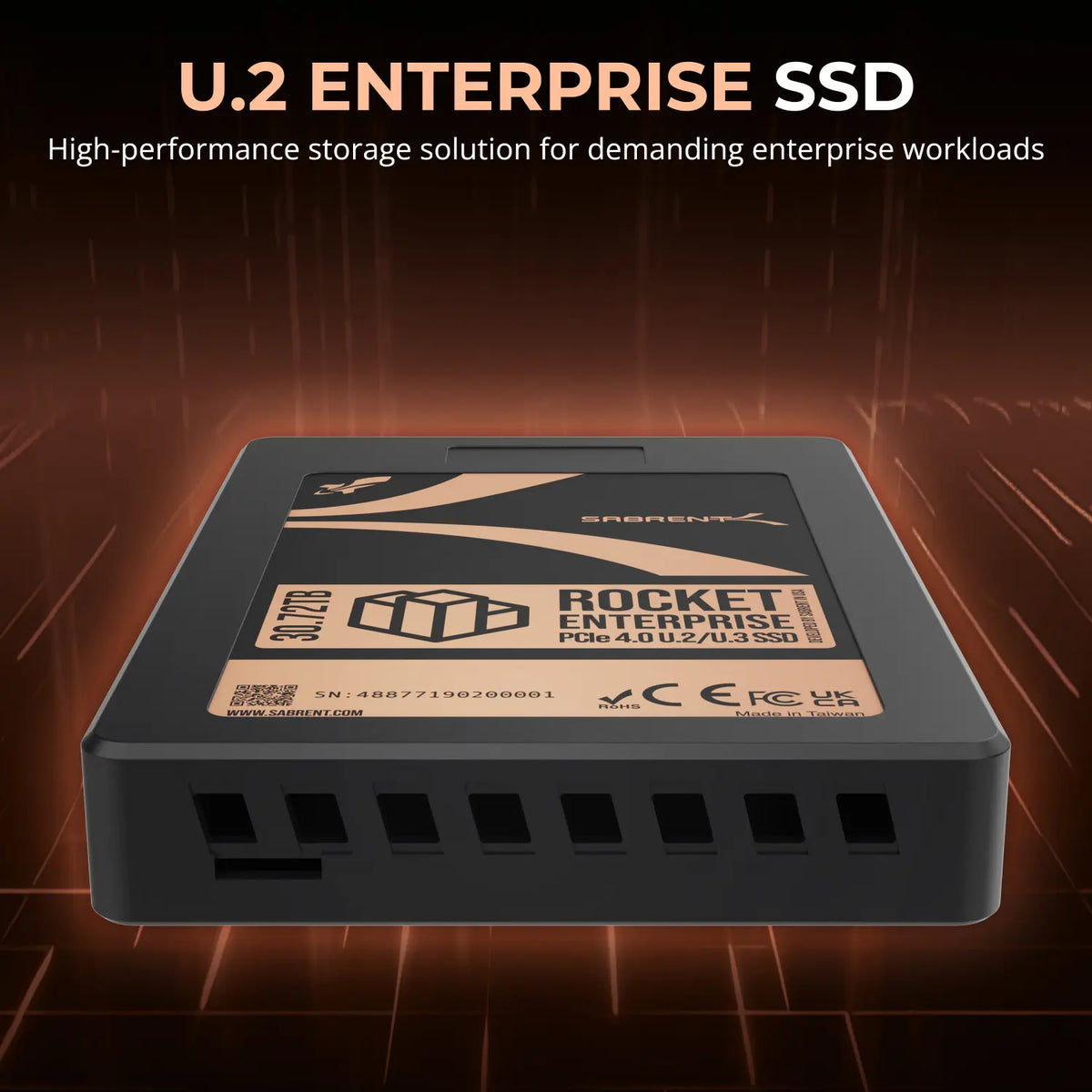 Rocket Enterprise PCIe 4.0 U.2 NVMe SSD